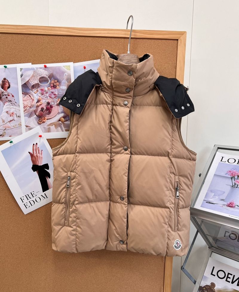몽클레르 후드 다운 베스트 - 몽클레르 패딩 레플리카 참고 이미지